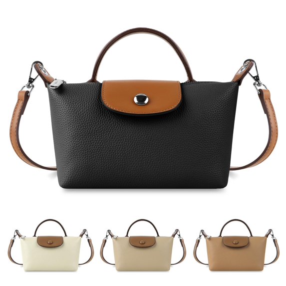 Fashion Mini Crossbody Bags for Women,Leather Shoulder Bag Handbags Colorblock Purses with Strap,Stylish Lightweight Compact Clutch Bag,Autumn New Satchels Hobo Tote Bag for Daily Work Travel