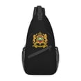 thumbnail image 1 of Heartbeat Morocco Flag Sling Bag for Men Cool Moroccan Heart Family Shoulder Crossbody Chest Backpack Travel Hiking Daypack, 1 of 7
