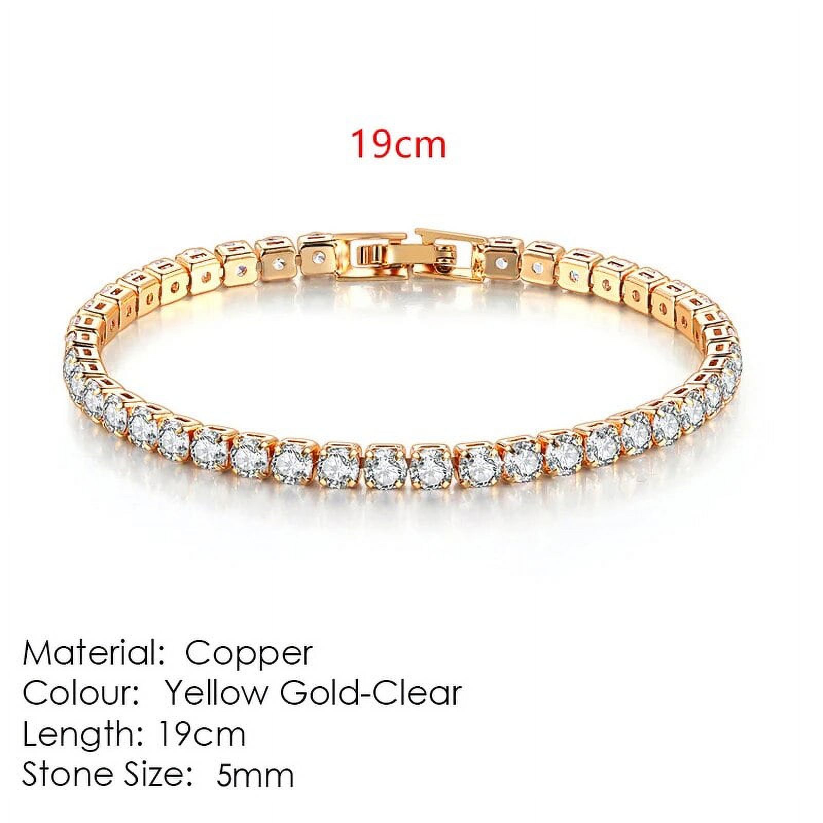 Fashion Multicolor Tennis Bracelet for Women 2.5/3/4/5mm Zirconia Charm