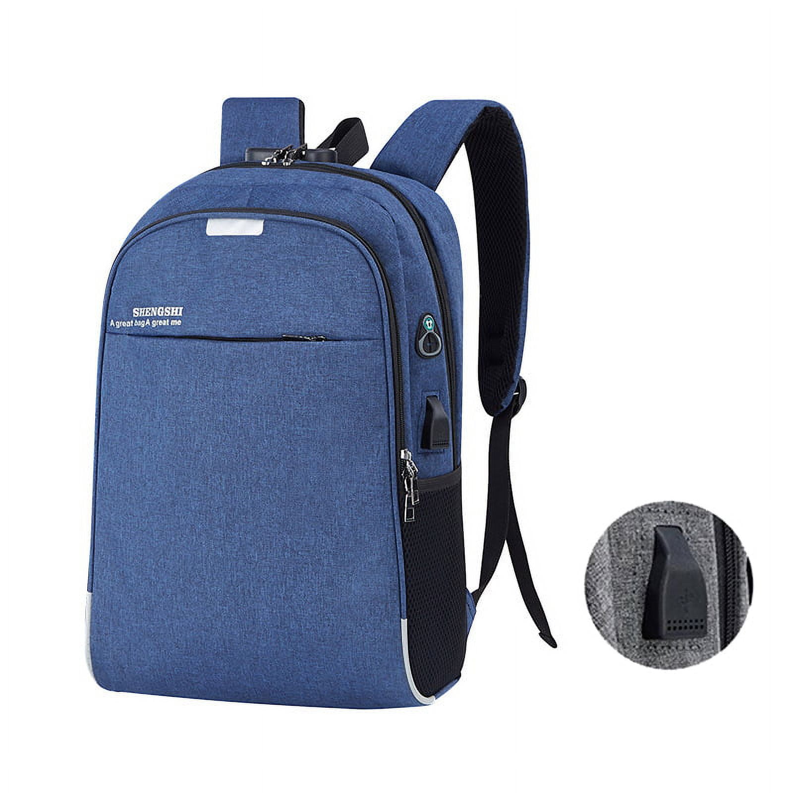Fashion Multifunctional backpack USB charging port business casual travel  waterproof Laptop backpack School Teenage Bag - Walmart.com