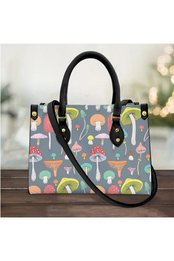 Fashion Mushroom Design Cross Body Bag for Women Casual PU Leather Female Tote Shoulder Bag Woman bolsa feminina
