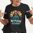 thumbnail image 1 of Fashion My Birthday Cruise Print T-Shirt Unisex Loose Short Sleeve Round Neck Top Grandma, 1 of 5
