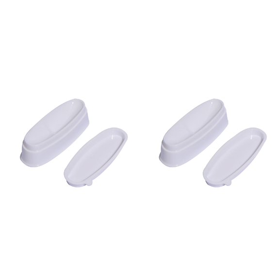 Fashion Nail Dipping Powder French Tray Manicure Mould Nail Dip Container 2PCS, One Size, White 2Packs