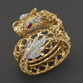 thumbnail image 1 of Fashion National Wind Gold Plated Dragon Ring, 1 of 1