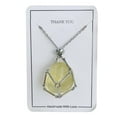 thumbnail image 1 of Fashion Natural Stone Card Necklaces for Women Men Retro Weaving Net Metal Adjustable Chain Choker Jewelry Birthday Gift, 1 of 7