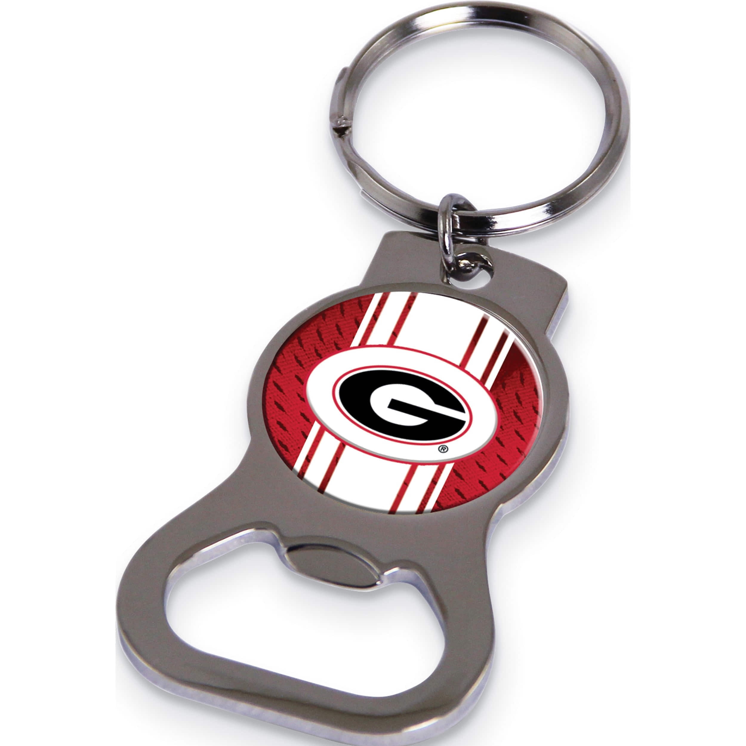 Fashion Ncaa Univ. Of Georgia Bottle Opener Key Ring By Rico Industries (1.5 X 3.75) Made In China gc6422