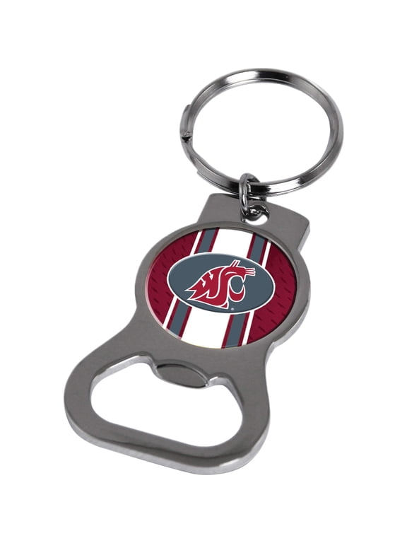 Fashion Ncaa Washington State Bottle Opener Key Ring By Rico Industries (1.5 X 3.75) Made In China gc6445