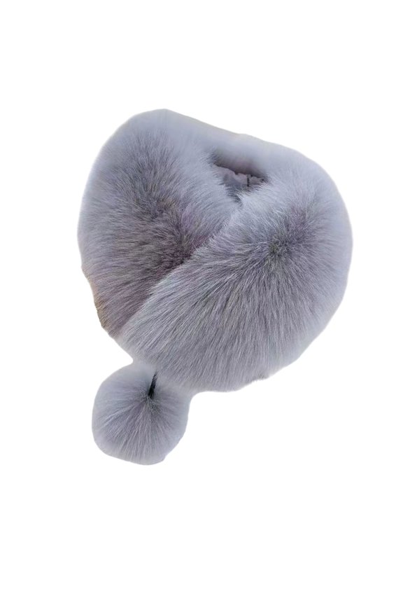 Fashion Neck Scarf Women Furry Faux Furs Scarf Neck Gaiter for Winter Activity