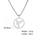thumbnail image 1 of Fashion Necklace Beach Animal Turtle Pendant Box Chain Stainless Steel Jewelry, 1 of 6