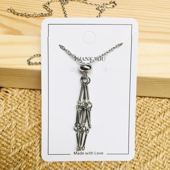 Fashion Necklace Pendant Stone Holder Pendant Hollow Crystal Holder Metal Necklace DIY Jewelry