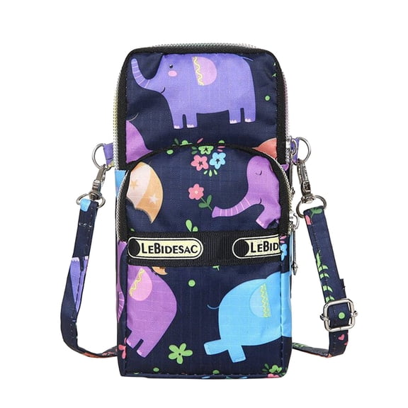 Fashion Neutral Nylon Water Proof Students Print Outdoor Sports Arm Bag Phone Bag Shoulder Bag
