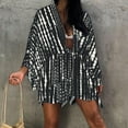 thumbnail image 1 of Fashion New Arrivals AXXD Black Cover Up for Swimsuits Women Print Chiffon Beach Kimono Long Cardigan Blouse Shawl Loose Tops Cover Up, 1 of 9