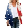 thumbnail image 1 of Fashion New Arrivals AXXD Swim Cover Ups For Women Floral Print Puff Sleeve Kimono Cardigan Loose Chiffon Cover Up Tops, 1 of 5