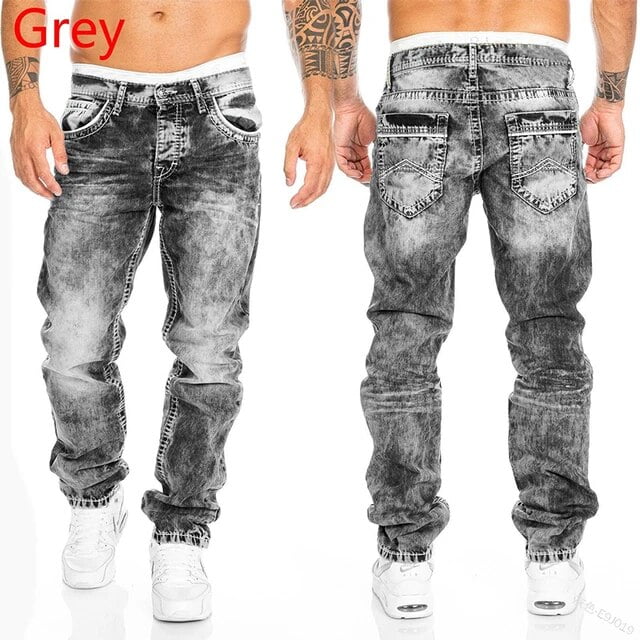 Fashion New Men‘s Jeans Long Pants 2023 Multi-Pocket Straight Leg ...