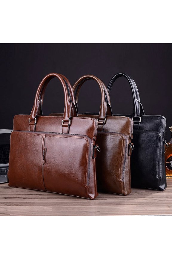 Fashion New Men's Portable Messenger Bag,Brown