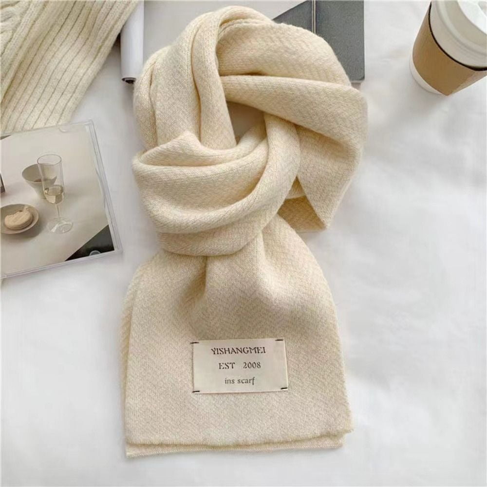 Neck Protection Pattern Fashion New Stripe Pattern Neck Protection Keep Warm Knitted Scarf Warm ...