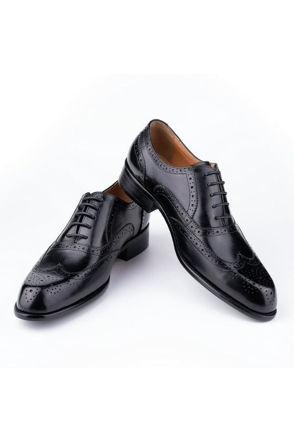 Fashion New Trend Oxford Mens Handmade Carving Craft Purple Wedding Party Shoes Original Designer Customized Service Adult Black 8