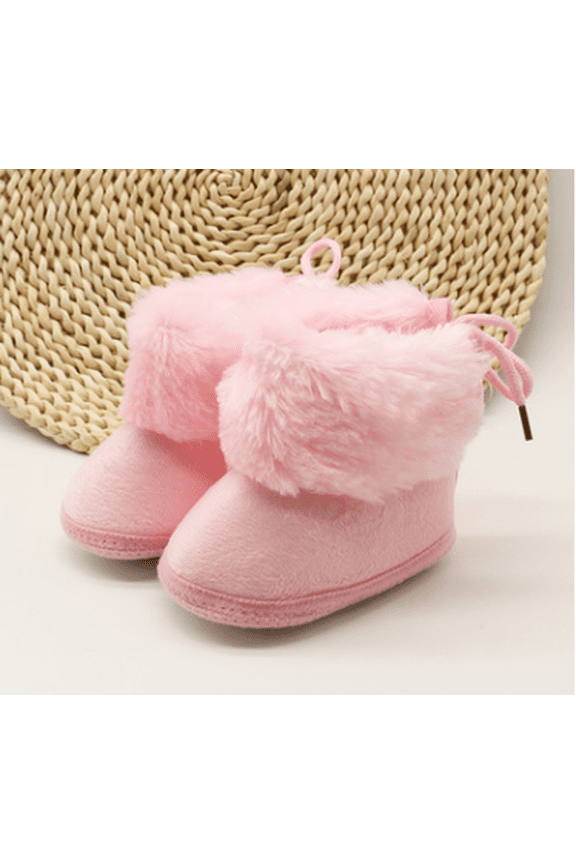 Fashion Newborn Baby Kids Winter First Walkers Shoes Booties Soft Soled Keep Warm Infant Toddler Girls Boys Crib Shoes