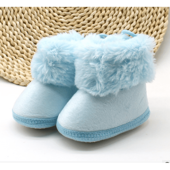 Fashion Newborn Baby Kids Winter First Walkers Shoes Booties Soft Soled Keep Warm Infant Toddler Girls Boys Crib Shoes