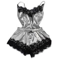 thumbnail image 1 of Fashion Nightwear Lace Trim Satin Cami Top Pajama Sets Sexy Hot Erotic Home Wear Women Pajamas Women Sleepwear Sleeveless Strap, 1 of 9
