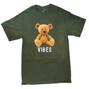 Fashion Nova Green Womens "Vibes with Bear T-Shirt Medium