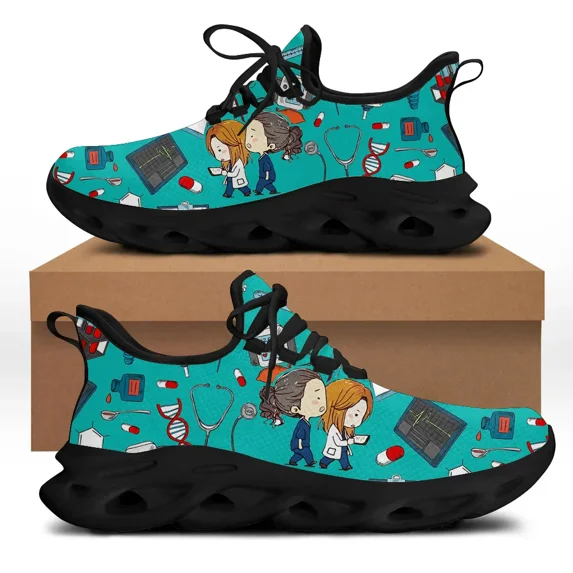 Fashion Nursing Women Sneakers Breathable Mesh Running Shoes for Ladies Female Wear-Resistant Walking Footwear