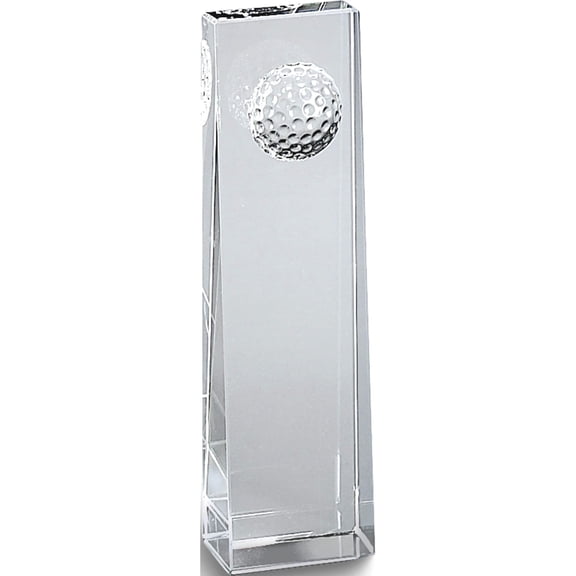 Fashion Optic Glass Golf Ball Trophy Made In China gm4240