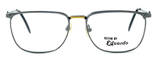 Fashion Optical Company Designer Reading Glasses E2055 in Gunmetal 57mm with Case +0.25