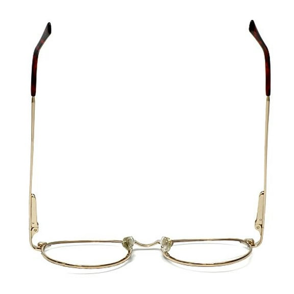 Fashion Optical Designer Eyeglasses E788 in Gold-Burgundy 48mm DEMO LENS