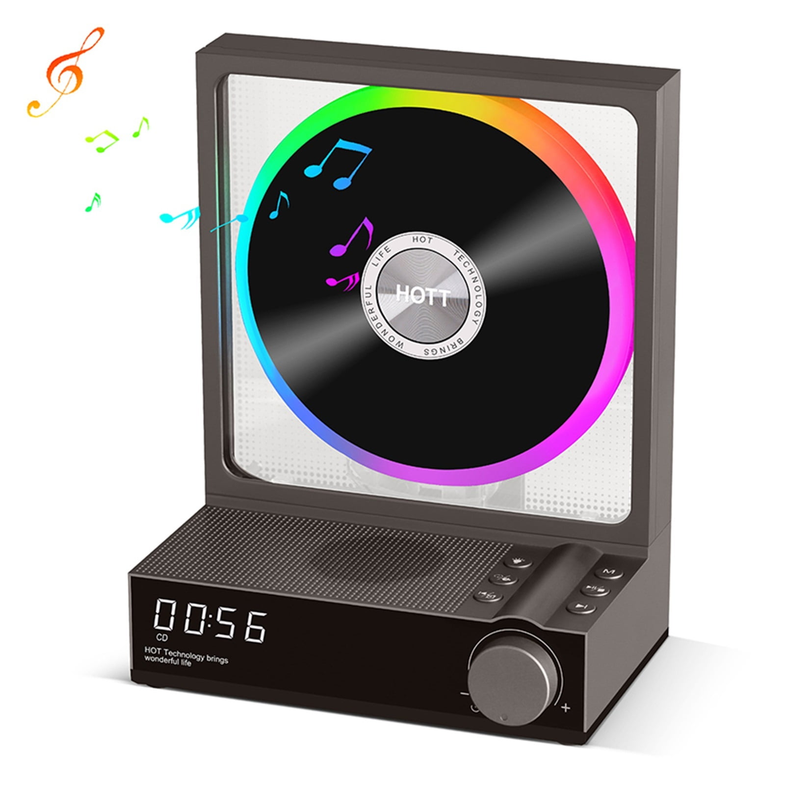 Fashion Ornament Cd Player Retro Cd Player Bluetooth Stereo Disc Album Music Player ,Multi-Functional