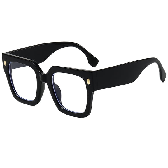 Fashion Oversized Blue Light Blocking Glasses For Women Men Big Square Frame Computer Eyeglasses