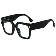 Fashion Oversized Blue Light Blocking Glasses For Women Men Trendy Big Square Frame Computer Eyeglasses