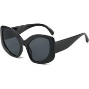 Fashion Oversized Cat Eye Sunglasses for Women Uv400 Retro Men Matte Candy Color