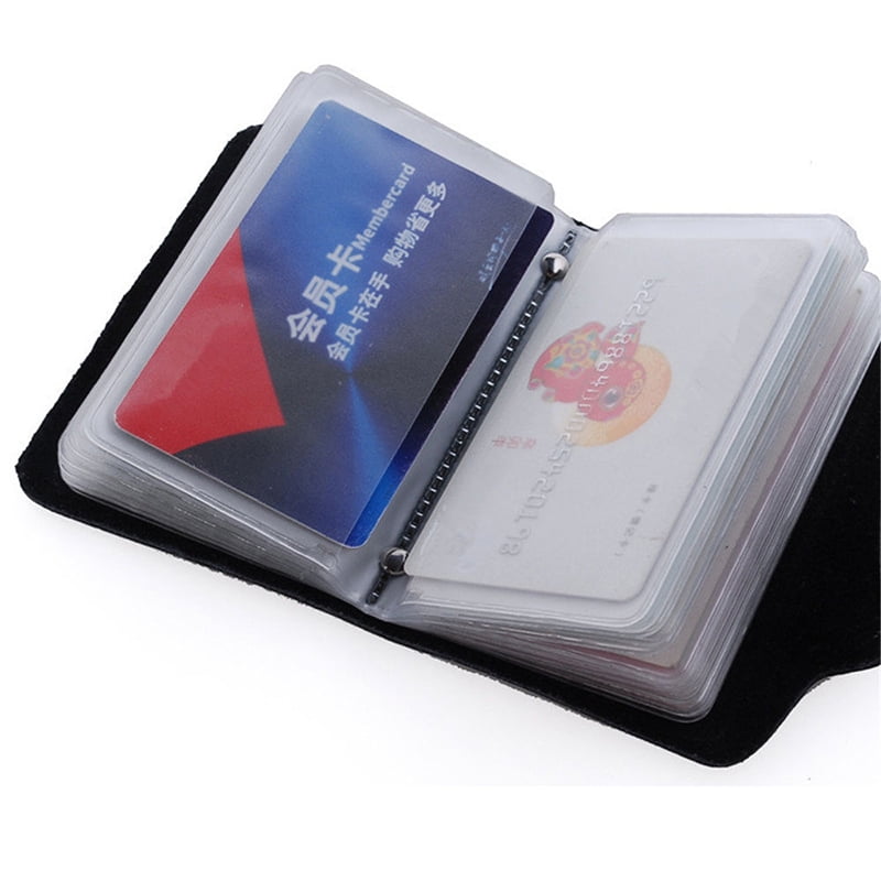 Leather wallet in small form with pinned jack to keep ATM card