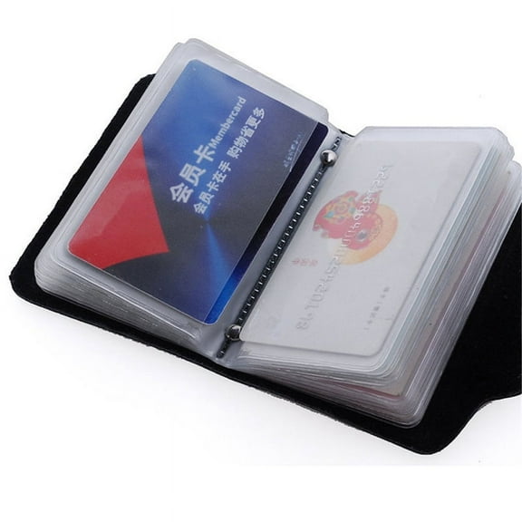 Fashion PU Leather Function 12/24 Bits Card Case Business Card Holder Men Women Credit Passport Card Bag ID Passport Card Wallet