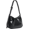 thumbnail image 1 of Fashion PU Leather Shoulder Bag for Women Cloud Cute Purse Totes Hobo Handbag Underarm Top Handle Bag Pleated Satchel, 1 of 8
