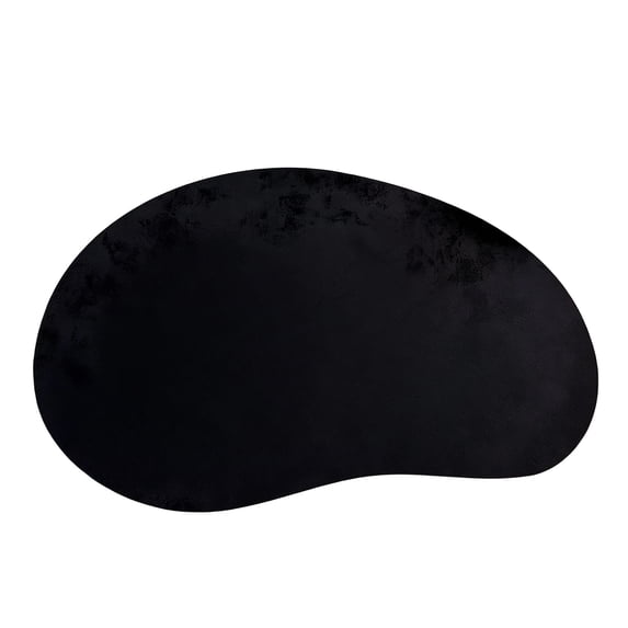 Plaemat Fashion PU Placemat Cashews Shape Velvets Family Safe Dining Mats for ...
