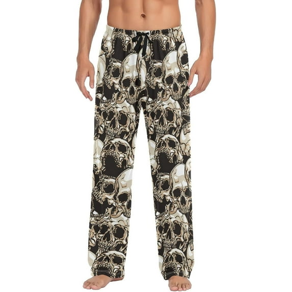 CROPD Fashion Pajama Pants Mens Lounge Pants Super Soft Men Pajama Bottoms with Pockets Drawstring