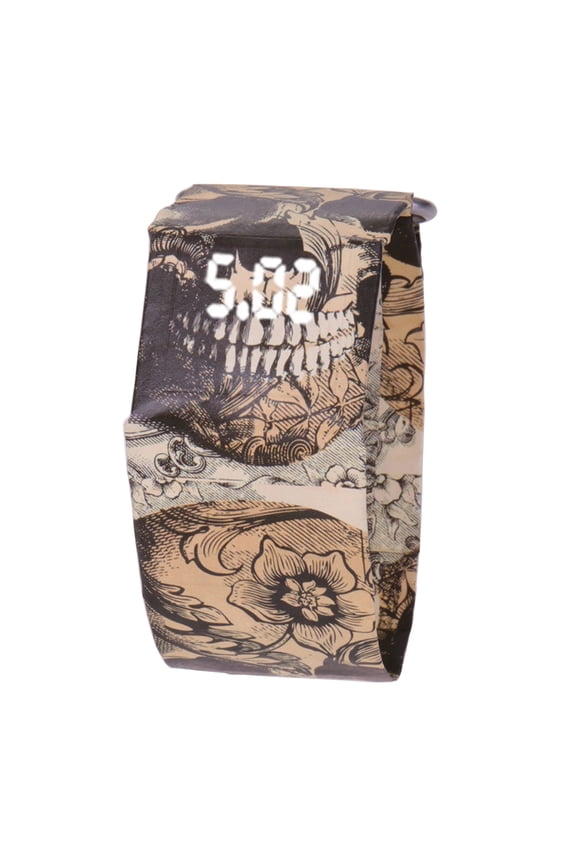 Fashion Paper Watch Scratch Resistant Waterproof Adults Teens Wristwatch Skin Friendly Breathable Digital Watch