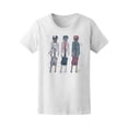 thumbnail image 1 of Fashion Paris Girl With Dog Head Tee Women's -Image by Shutterstock, 1 of 2