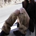 thumbnail image 1 of Fashion Pattern Socks Furry Boot Cover Imitation Socks Shoe Cover Leg Cover Long Foot Cover Women's Leg Warmers Warm And Slim Christmas Gift Socks, 1 of 7