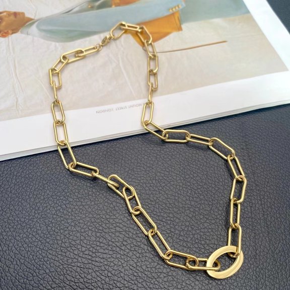 Fashion Personality All-match Oval Necklace