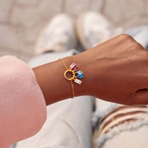 Fashion Personality Birthstone Color Zircon Bracelet