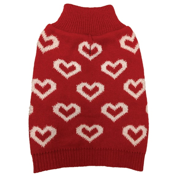 All Over Hearts Dog Sweater