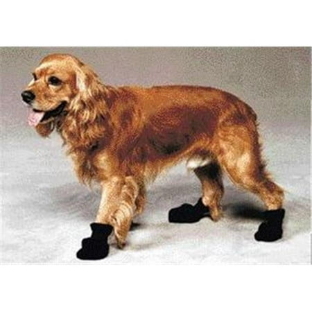 Fahion Pet Arctic Fleece Dog Boots - Black(Medium)
