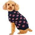 thumbnail image 1 of Fashion Pet Contrast Dot Dog Sweater Pink, 1 of 2
