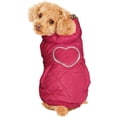 thumbnail image 1 of Fashion Pet Girly Puffer Dog Coat Pink, 1 of 2