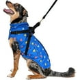 thumbnail image 1 of Fashion Pet Puffy Heart Harness Coat Blue (Small), 1 of 2
