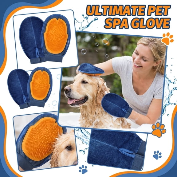 Fashion Pet Supplies,Pet Cleaning Gloves,Ultimate Pet Spa Glove