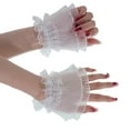 thumbnail image 1 of Fashion Photography Wrist Cuffs Pleated Design Breathable Sheer Elasticated Cuffs Nails Art Accessories, 1 of 8
